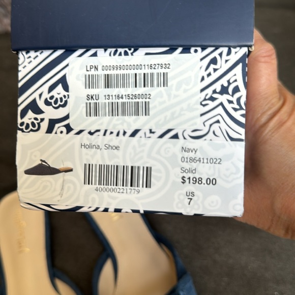 NIB J.McLaughlin Denim Slides sz 7 - Picture 5 of 5